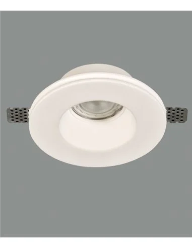 Foco Trimless Yota - ACB - Foco empotrable redondo de escayola, Ø 13 cm