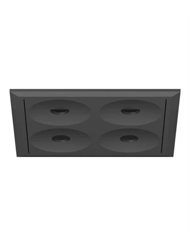 Lámpara empotrable Dot - Conalux - Foco de 4 luces, negro