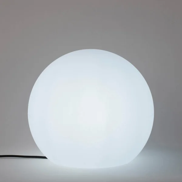 LÁMPARA EXTERIOR ESFÉRICA BULY 40 CABLE LUZ FRÍA