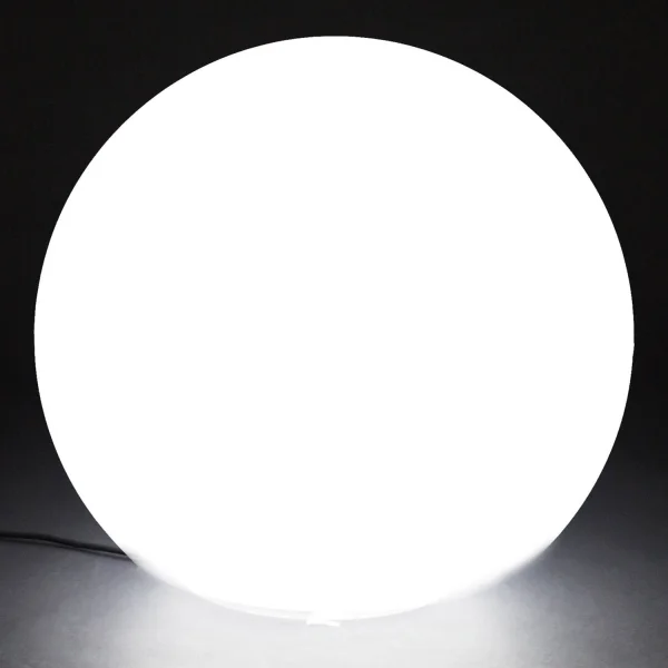LÁMPARA EXTERIOR ESFÉRICA BULY 60 CABLE LUZ FRÍA