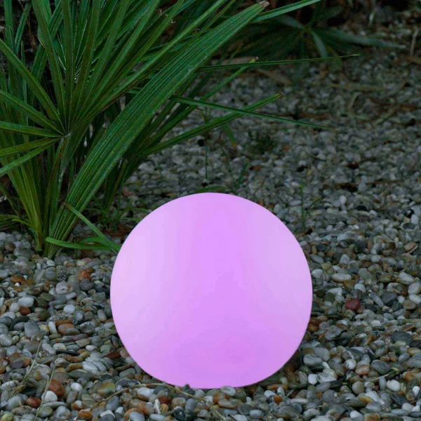 LÁMPARA EXTERIOR ESFÉRICA SOLAR BULY 20 + BATERIA RECARGABLE + RGB FLOTANTE