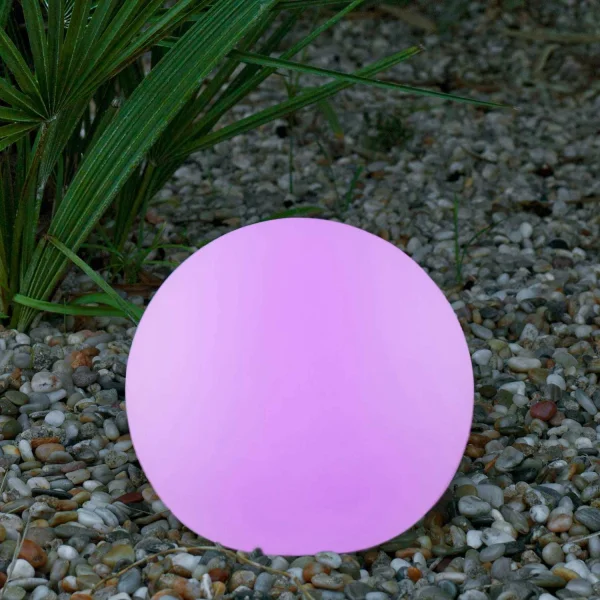 LÁMPARA EXTERIOR ESFÉRICA SOLAR BULY 30 RGB FLOTANTE