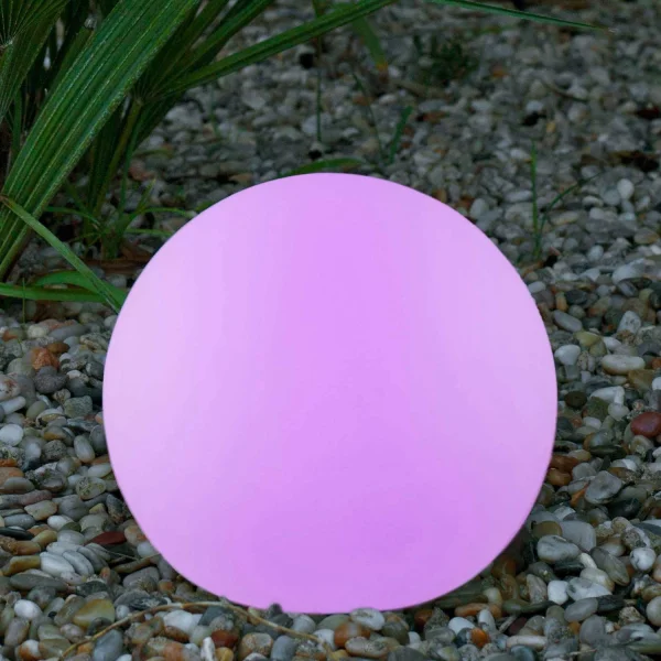 LÁMPARA EXTERIOR ESFÉRICA SOLAR BULY 40 RGB FLOTANTE