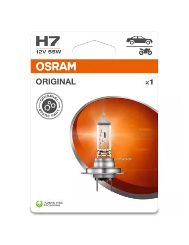 Lámpara Halógena H7 12V 55W OSRAM ORIGINAL LINE | Recambio OEM Económico
