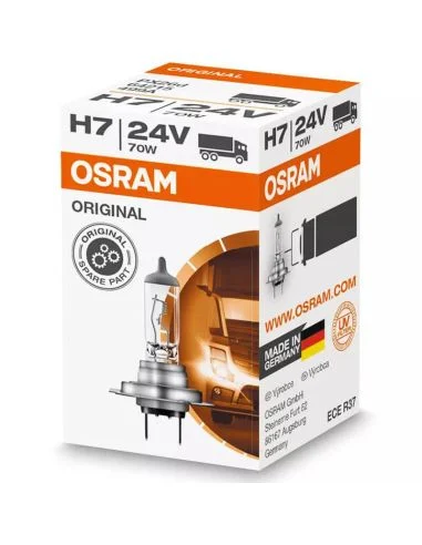 Lámpara Halógena H7 24V 70W OSRAM ORIGINAL LINE | Recambio para Camiones