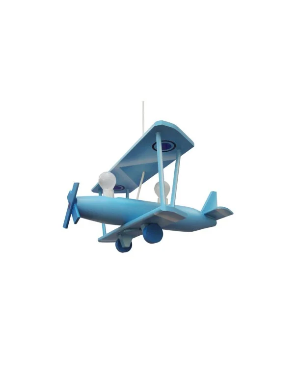 Lámpara Infantil Avión Madera