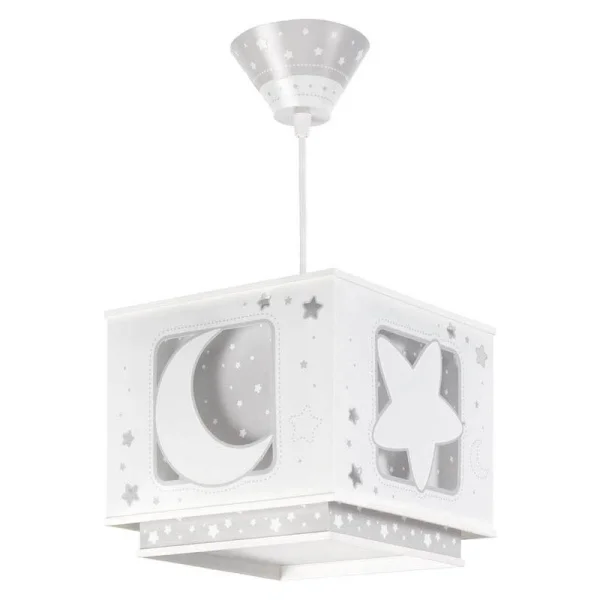 LAMPARA INFANTIL LUNA GRIS
