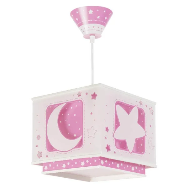 LAMPARA INFANTIL LUNA ROSA