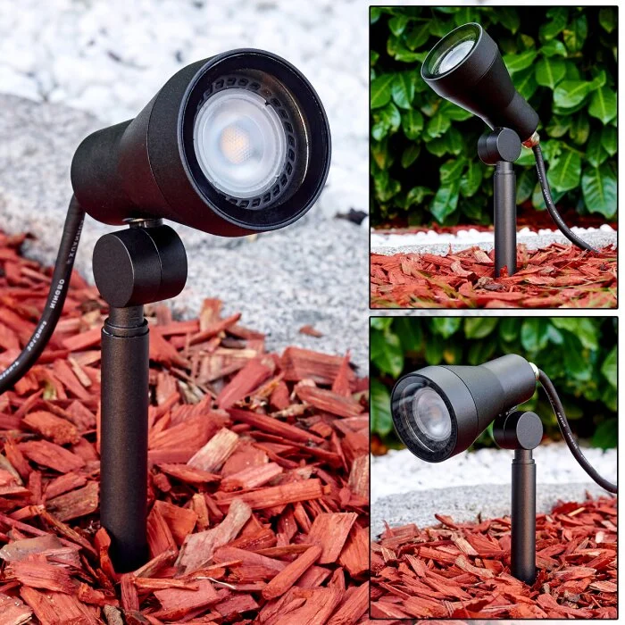 Lámpara para exterior Vordingborg LED Negro, 1 luz