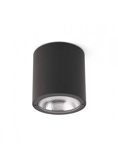 Aplique / Plafón Goz - Faro - Foco LED exterior cilindrico gris oscuro