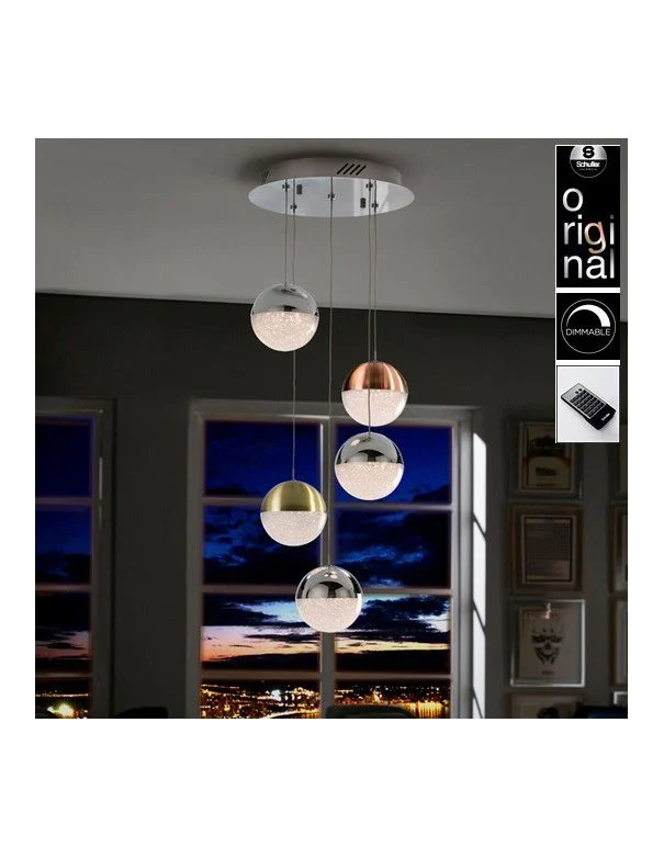 Lámpara Sphere Dimable con Mando 5 Luces Colores