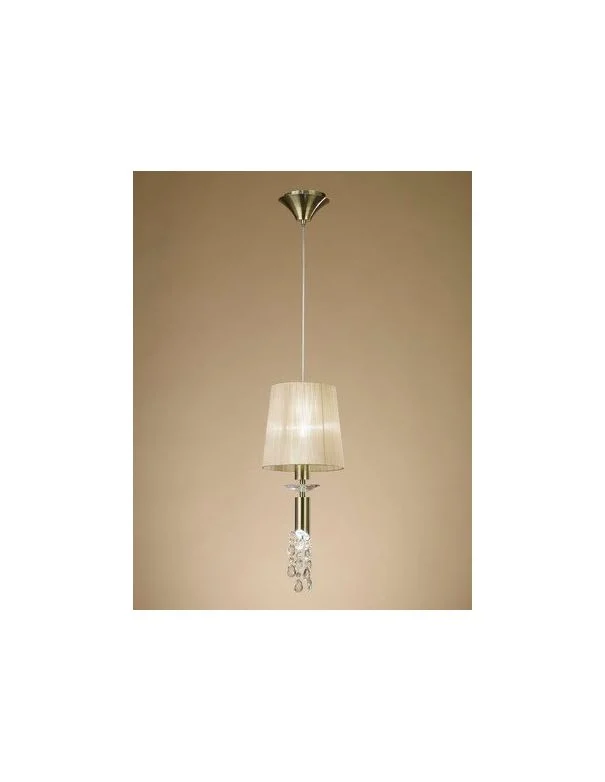 Lámparas con Pedrería de Cristal Iluminada