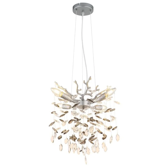 Lámparas Globo Lighting Queena Lámparas de araña Plata, 4 luces