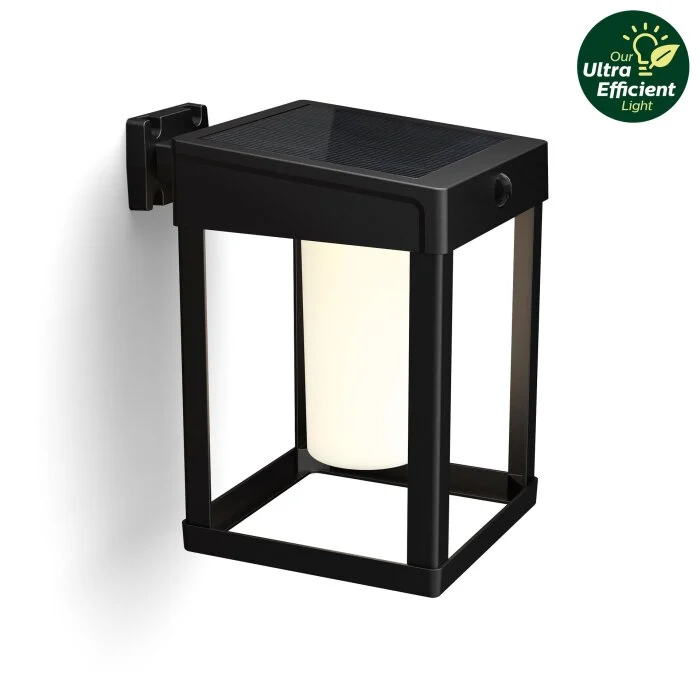 Lámparas Philips Camill Apliques LED Negro, 1 luz, Sensor de movimiento
