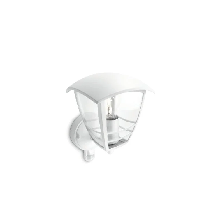 Lámparas Philips Creek Apliques Blanca, 1 luz, Sensor de movimiento