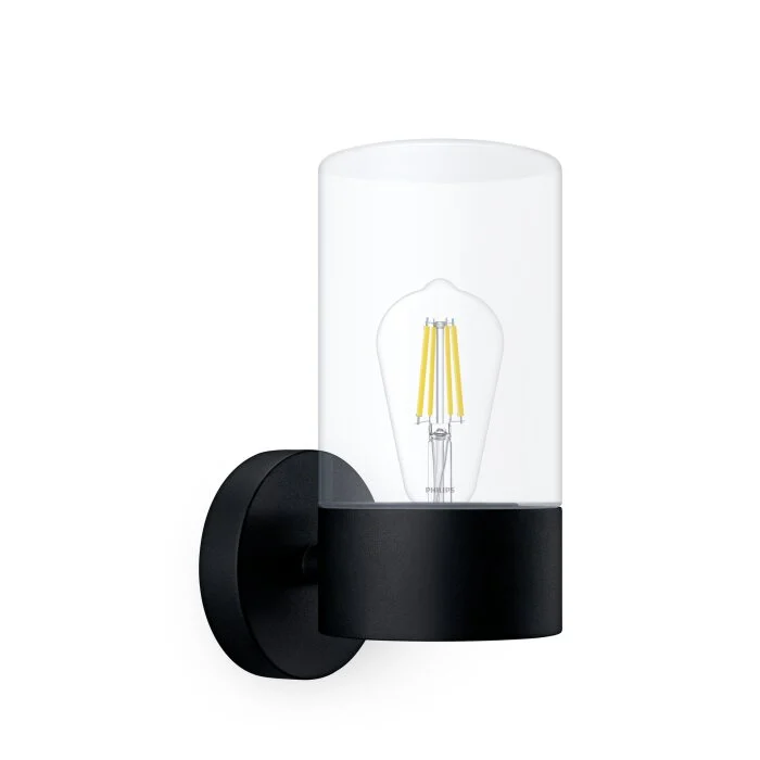 Lámparas Philips Flareon Aplique de exterior Negro, 1 luz