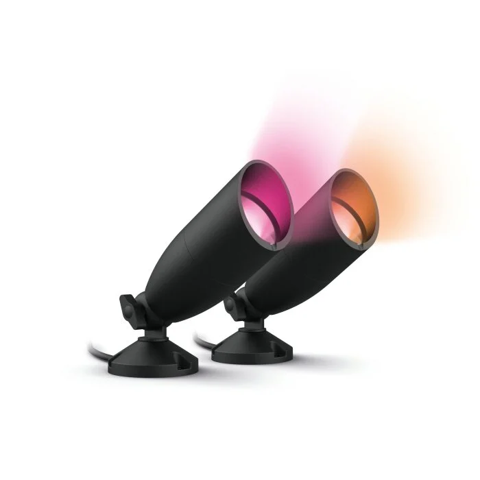 Lámparas Philips Outdoor Foco de jardín LED Negro, 1 luz, Cambia de color