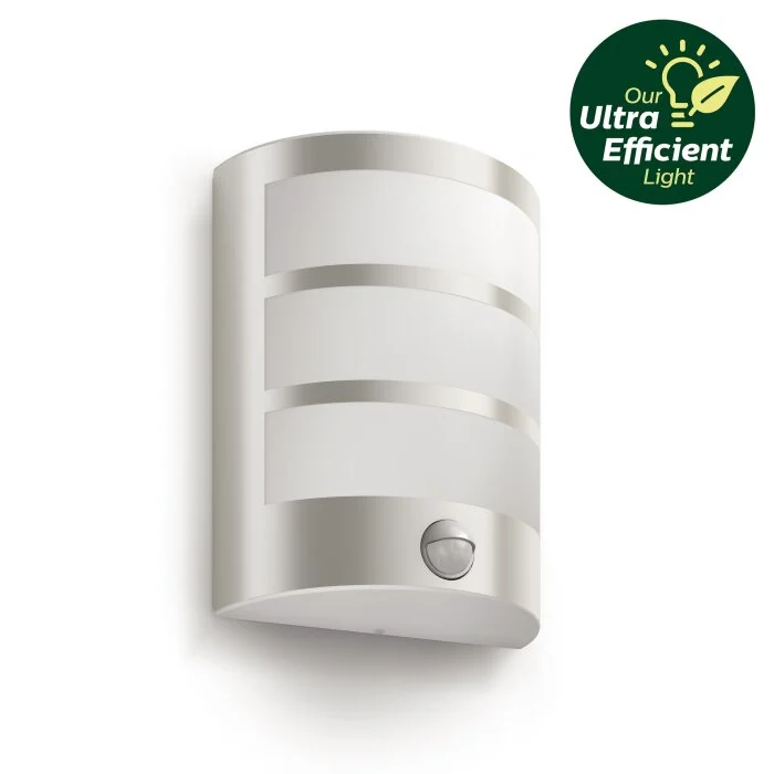 Lámparas Philips Python Aplique de exterior LED Plata, 1 luz