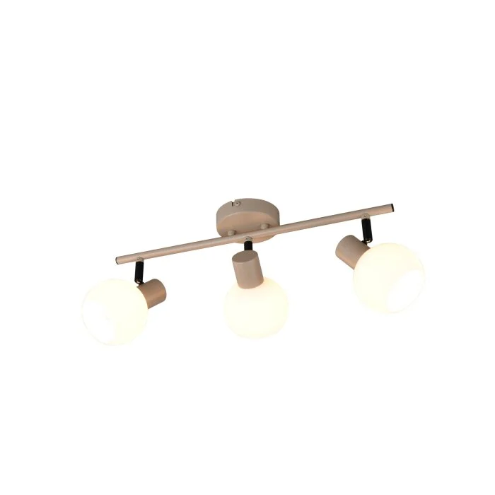 Lámparas Reality Boba Spot techo Beige, 3 luces