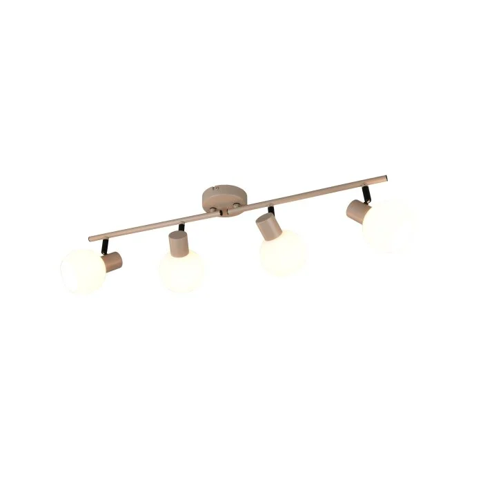 Lámparas Reality Boba Spot techo Beige, 4 luces