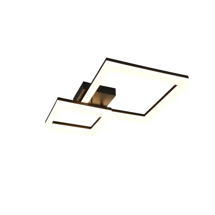 Lámparas Reality Camino Plafones LED Negro, 1 luz