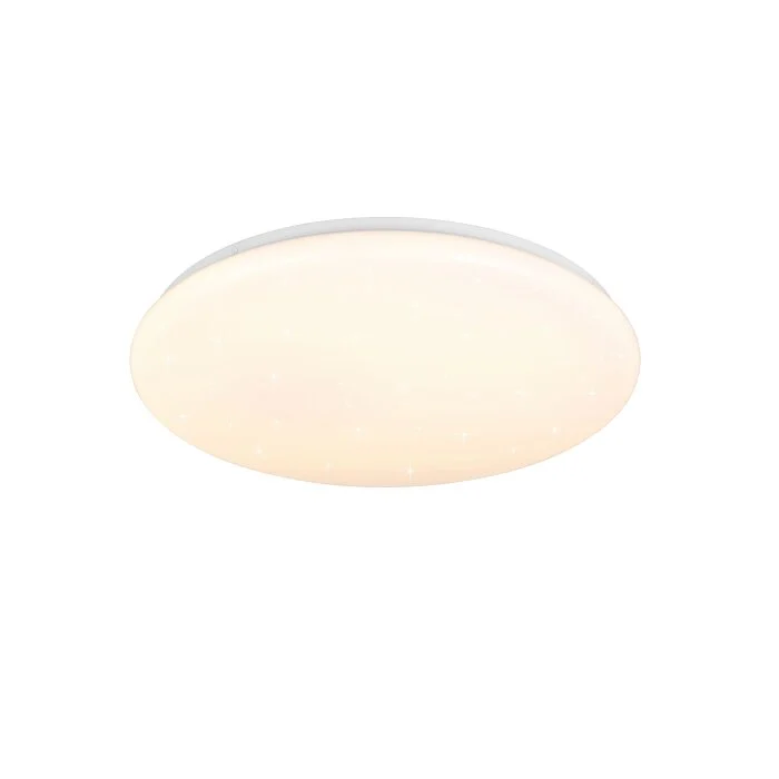 Lámparas Reality Cetus Plafones LED Blanca, 1 luz, Mando a distancia, Cambia de color