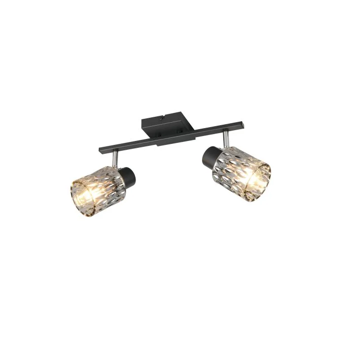 Lámparas Reality Jack Spot techo Negro, 2 luces