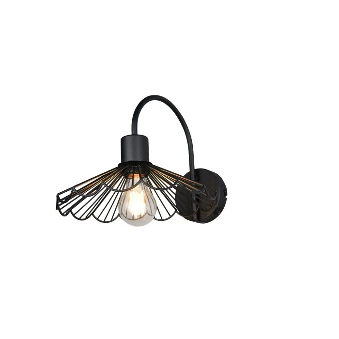 Lámparas Reality Margarita Apliques Negro, 1 luz