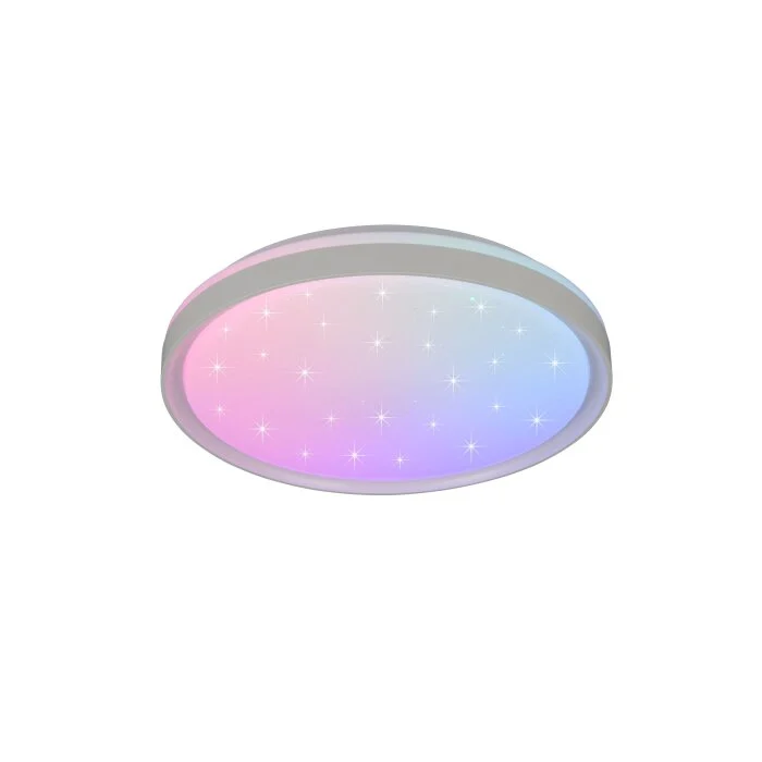 Lámparas Reality Solit Plafones LED Blanca, 1 luz, Mando a distancia, Cambia de color