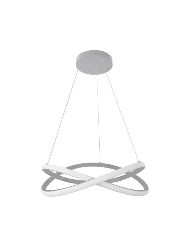 Lámparas Suspensión Led Espiral Gris