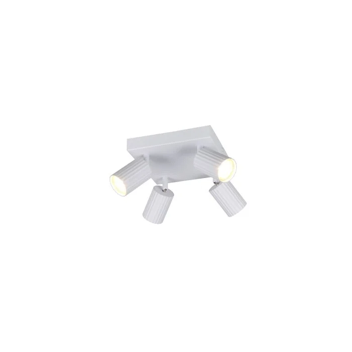 Lámparas Trio Soka Spot techo Blanca, 4 luces