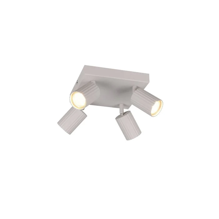Lámparas Trio Soka Spot techo Gris, 4 luces