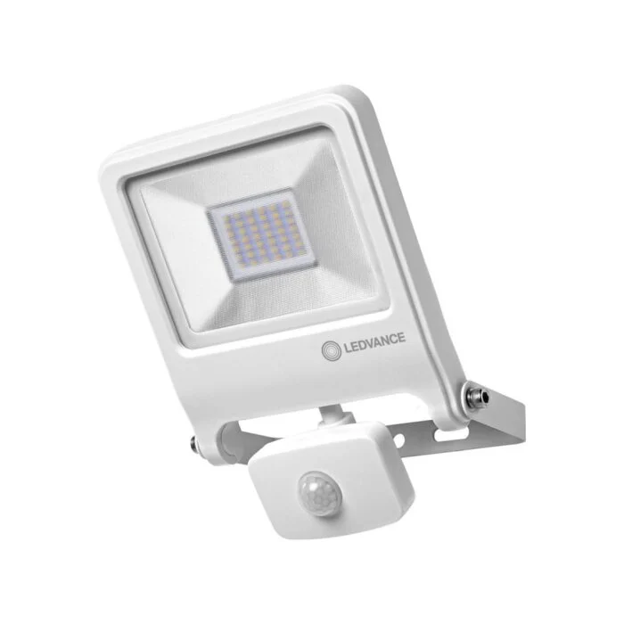 LEDVANCE POLYBAR Aplique para exterior Blanca, 1 luz, Sensor de movimiento