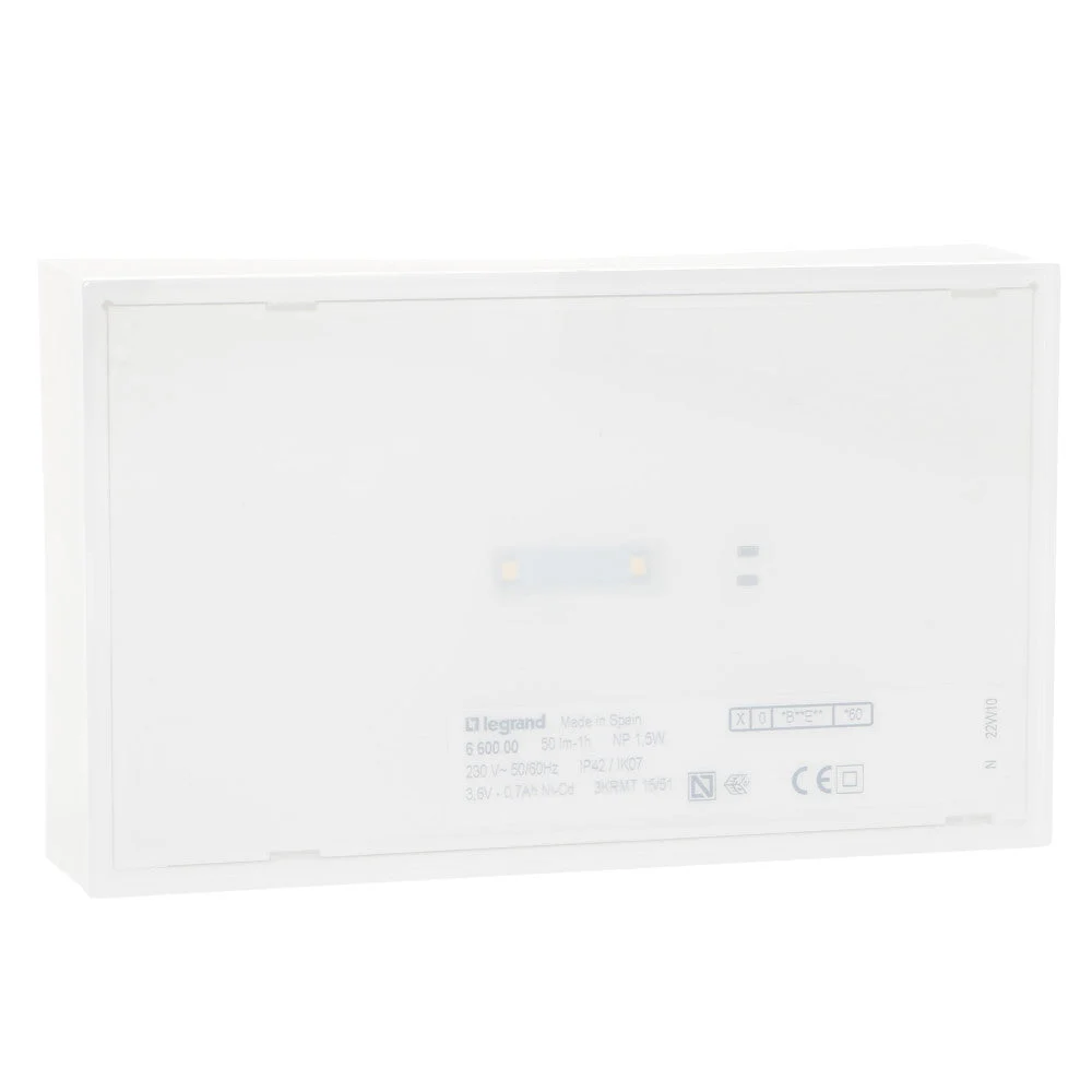 LEGRAND-Luminaria de Emergencia Ura Next - 50 Lúmenes - 1H - No Permanente [SON-660000]