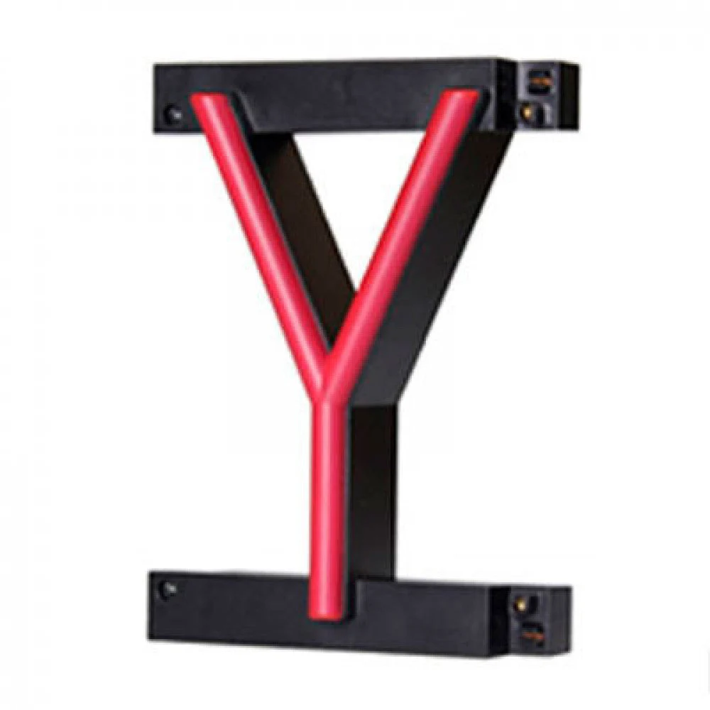 Letra LED Neon Y Ancho 105Mm Alto 161Mm Fondo 38Mm - -