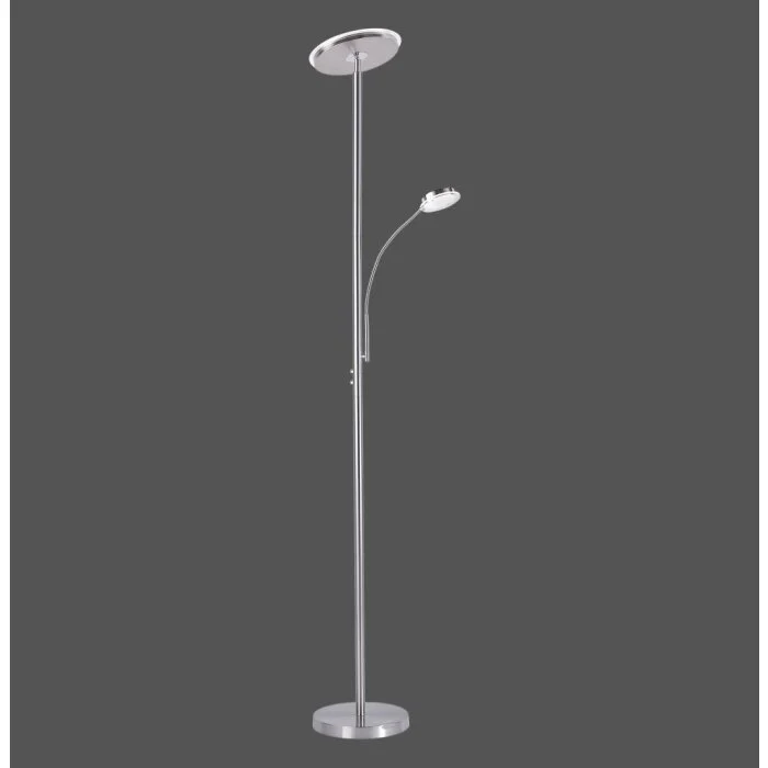 Leuchten Direkt HANS Lámpara de Pie LED Color acero inoxidable, 2 luces