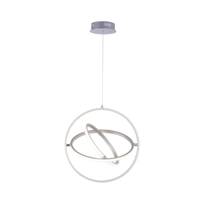 Leuchten-Direkt JELLA Lámpara Colgante LED Níquel-mate, 3 luces