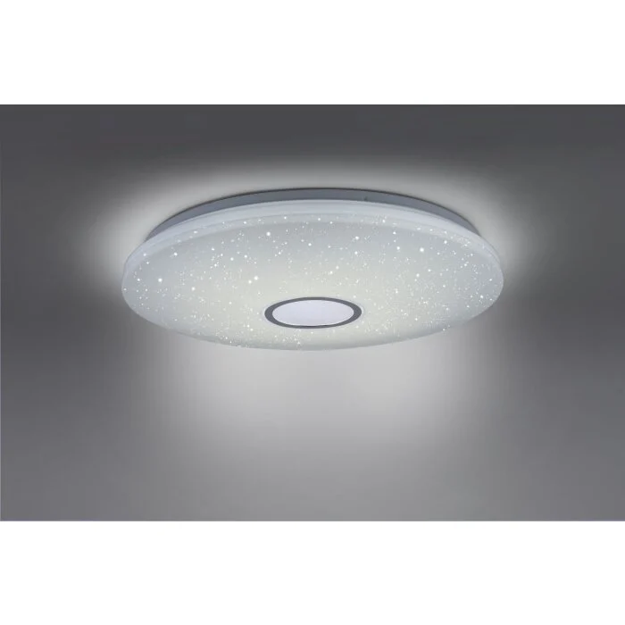Leuchten Direkt JONAS Lámpara de Techo LED Blanca, 1 luz, Mando a distancia