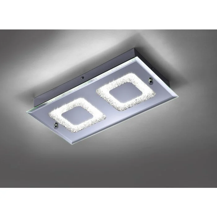 Leuchten Direkt LISA Lámpara de Techo LED Cromo, 2 luces