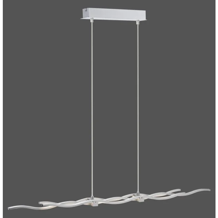 Leuchten Direkt LOLA-WAVE Lámpara Colgante LED Acero inoxidable, 2 luces, Mando a distancia, Cambia de color
