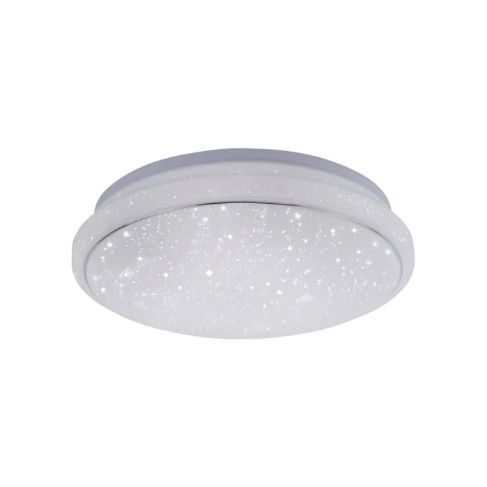 Leuchten Direkt Ls-JUPI Lámpara de Techo LED Blanca, 1 luz, Mando a distancia, Cambia de color