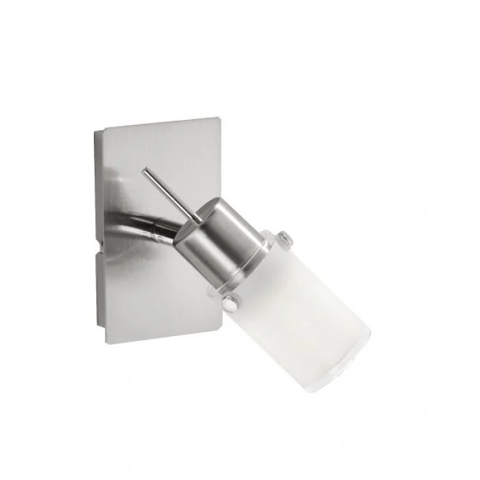 Leuchten-Direkt MAX LED Aplique Color acero inoxidable, 1 luz