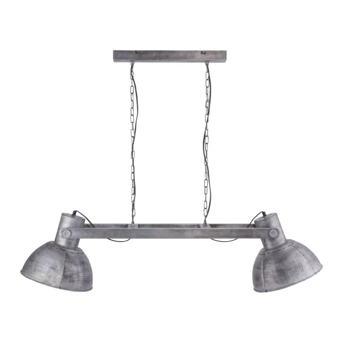 Leuchten-Direkt SAMIA Lámpara Colgante Gris, 2 luces