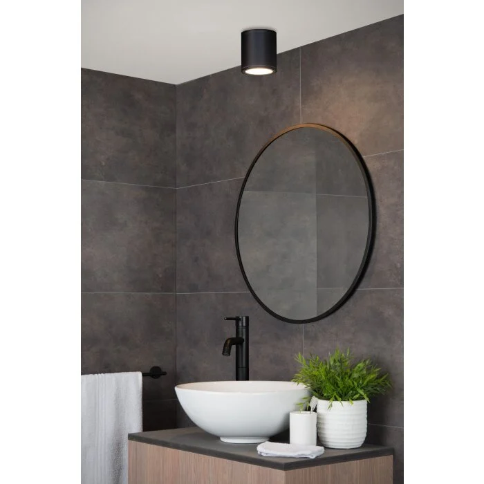 Lucide AVEN Lámpara de Techo Negro, 1 luz