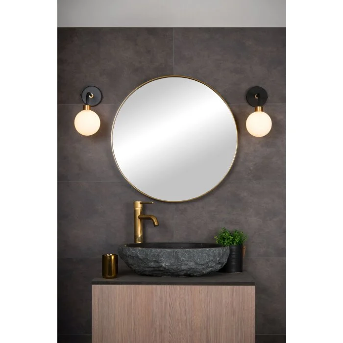 Lucide BEREND Aplique Negro, 1 luz
