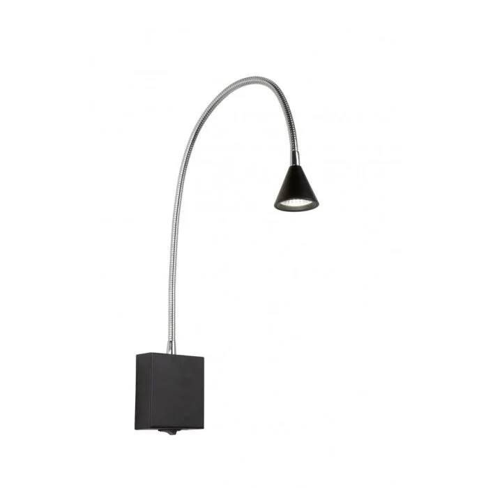 Lucide BUDDY Aplique LED Negro, 1 luz
