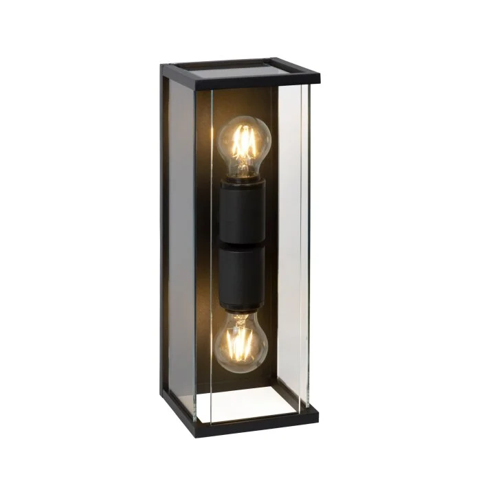 Lucide CLAIRE Aplique para exterior Negro, 2 luces