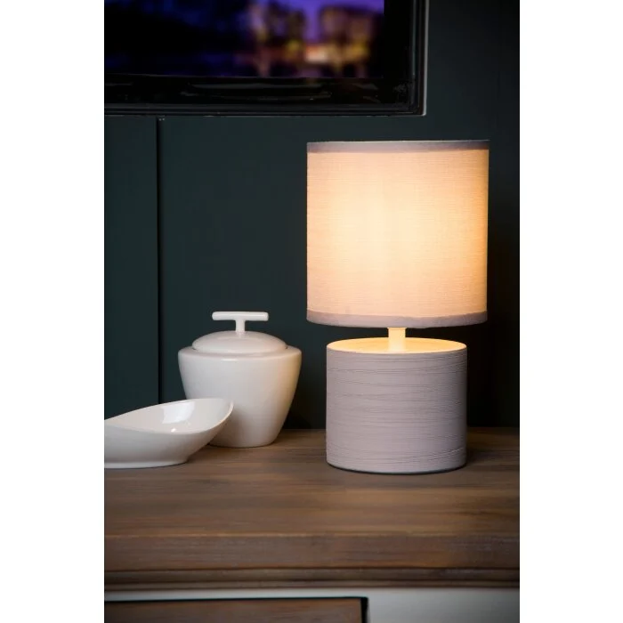 Lucide GREASBY Lámpara de escritorio Beige, 1 luz