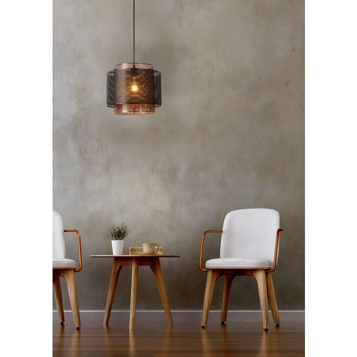 Lucide ORRIN Lámpara Colgante Negro, 1 luz