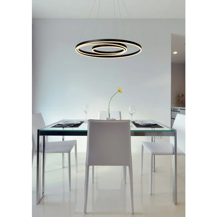 Lucide TRINITI Lámpara Colgante LED Negro, 1 luz